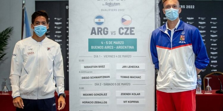 Sebastián Báez abre la serie entre Argentina y Republica Checa