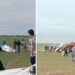 Cayó una avioneta durante una feria rural en Chaco: hay dos muertos
