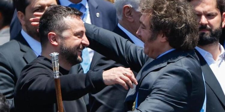 Javier Milei se reunió con Volodimir Zelensky en la previa del Foro de Davos
