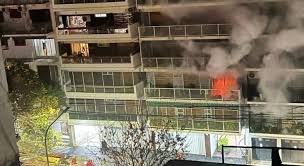 Se incendió un departamento en Caballito