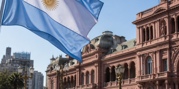 El riesgo país argentino inicia la semana a la baja