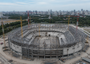 Progreso del nuevo estadio Arena en Argentina: impulsado por la productora de destacados artistas