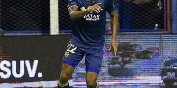 Debut de Enner Valencia en Boca, que avanzó a cuartos de final de la Copa Sudamericana