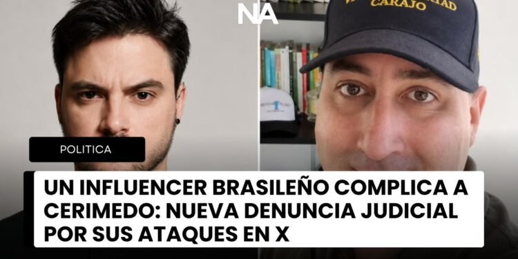 Un influencer brasileño interpone una nueva denuncia contra Cerimedo por ataques en redes sociales
