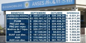 Montos de jubilación para octubre de 2026 tras la confirmación del nuevo bono